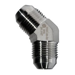 SS2504 - 16 - 16 45 - deg Elbow, 1 - in Male JIC x 1 - in Male JIC, Stainless Steel - GetHydraulics.com