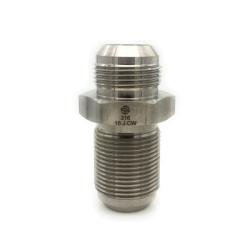 SS2700 - 06 - 06 Bulkhead Union, 3/8 in Male JIC x 3/8 in Male JIC, Stainless Steel - GetHydraulics.com