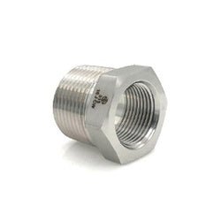 SS5406 - 16 - 06 Hex Reducer Bushing, 1 in MNPT x 3/8 in FNPT, Stainless Steel - GetHydraulics.com
