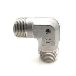 SS5500 - 12 - 12 90 deg Elbow, 3/4 in MNPT x 3/4 in MNPT, Stainless Steel - GetHydraulics.com