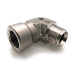 SS5502 - 08 - 08 90 deg Street Elbow, 1/2 in MNPT x 1/2 in FNPT, Stainless Steel - GetHydraulics.com