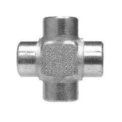 SS5652 - 08 - 08 - 08 - 08 Pipe Cross, 1/2 - in Female NPTF x 1/2 - in Female NPTF x 1/2 - in Female NPTF x 1/2 - in - GetHydraulics.com