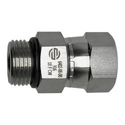 SS6402 - 12 - 12 Swivel Adapter, 3/4 - in Male O-Ring Boss x 3/4 - in Female JIC Swivel, Stainless Steel - GetHydraulics.com