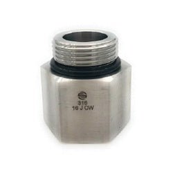 SS6405 - 12 - 12 Adapter, 3/4 in Male ORB x 3/4 in FNPT, Stainless Steel - GetHydraulics.com