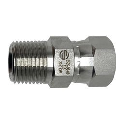 SS6505 - 32 - 32 Adapter, 2 - in Male NPTF x 2 - in Female JIC Swivel, Stainless Steel - GetHydraulics.com