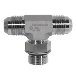 SS6803 - 08 - 08 - 08 Branch Tee, 1/2 - in Male JIC x 1/2 - in Male JIC x 1/2 - in Male Adjustable ORB - GetHydraulics.com