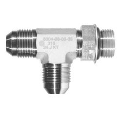 SS6804 - 08 - 08 - 08 Run Tee, 1/2 - in Male JIC x 1/2 - in Male Adjustable ORB x 1/2 - in Male JIC - GetHydraulics.com