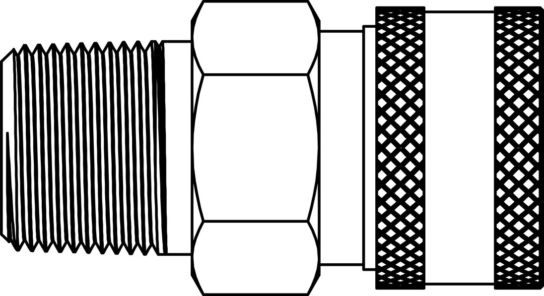 ST - 06F - 06MP - B ST MP Coupler - GetHydraulics