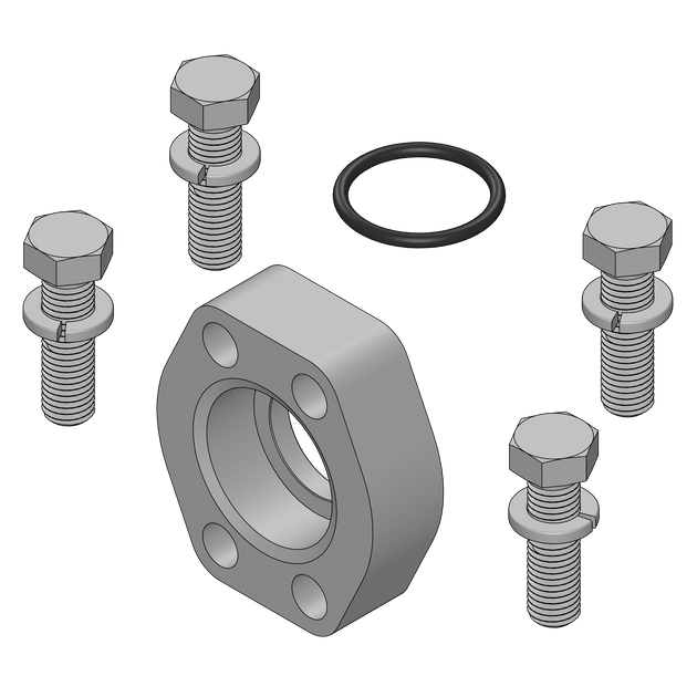 W04K - 08 - 08 Pipe Weld Flange Pad Kit - Code 61 - GetHydraulics.com