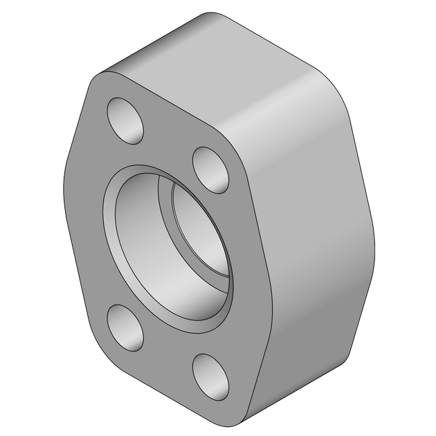 W42 - 08 - 08 Pipe Weld Flange Pad - Code 62 - GetHydraulics.com