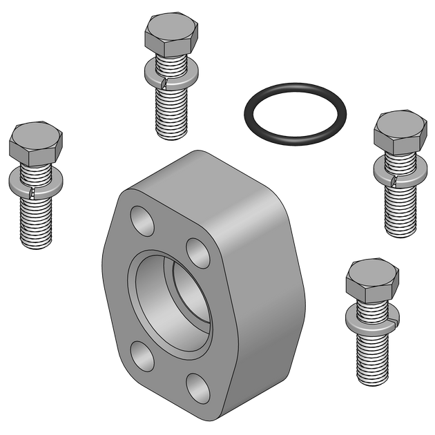W42K - 32 - 32 Pipe Weld Flange Pad Kit - Code 62 - GetHydraulics.com