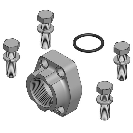 W44K - 24 - 24 Pipe Flange Pad Kit - Code 62 - GetHydraulics.com