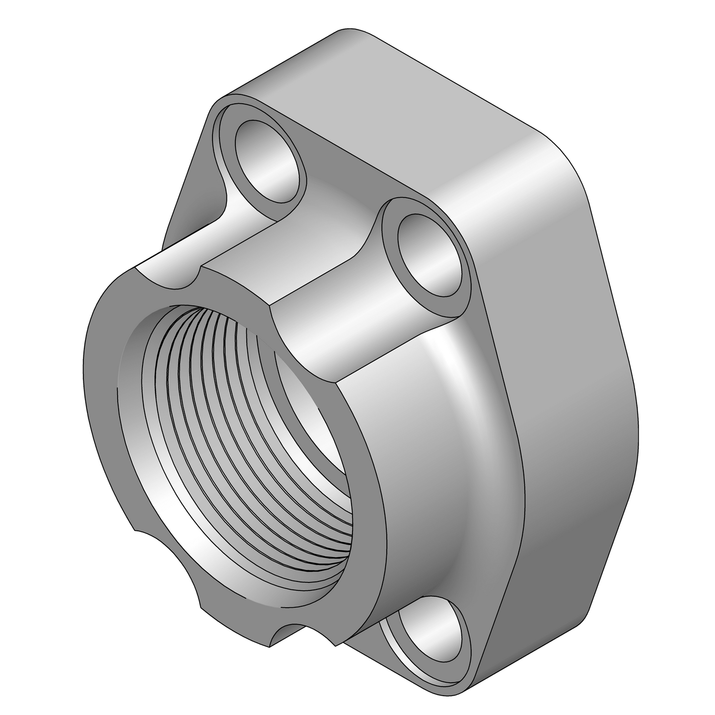 W48 - 16 - 16 O - Ring Flange Pad - Code 62 - GetHydraulics
