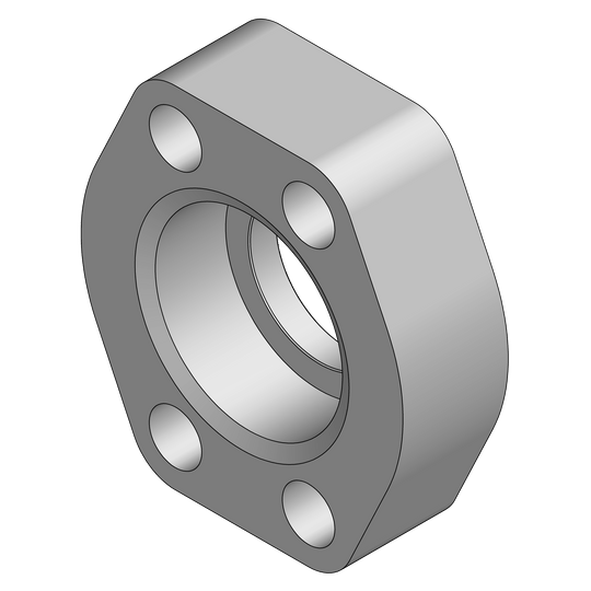 WC04 - 20 - 20 Pipe Weld Companion Flange Pad - Code 61 - GetHydraulics.com