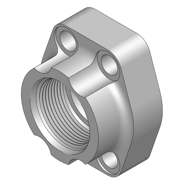 WC46 - 24 - 24 O-Ring Companion Flange Pad - Code 61 - GetHydraulics.com